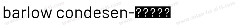 barlow condesen字体转换